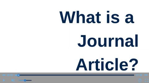 Library101 - What is a Journal Article