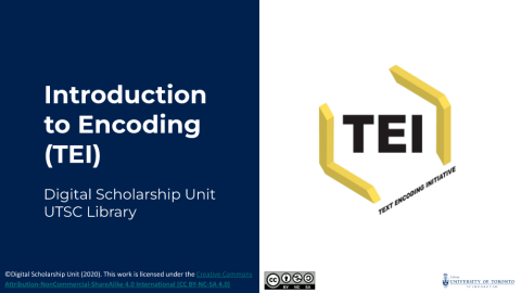 Introduction to Encoding (TEI)