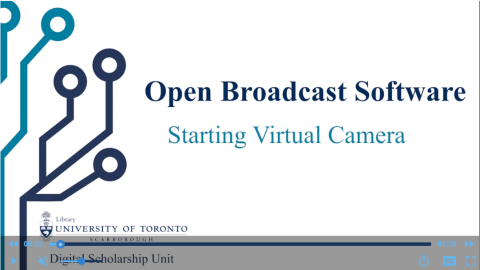 OBS Studio 03 - Starting Virtual Camera