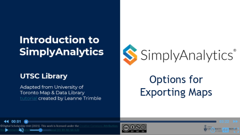 SimplyAnalytics 05 - Options for Exporting Maps