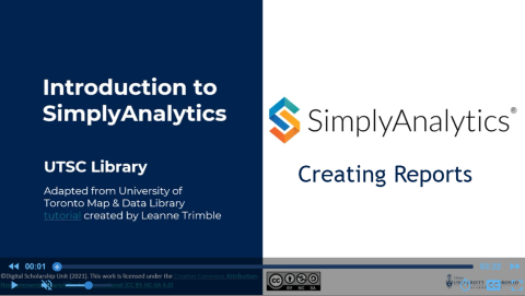 SimplyAnalytics 06.1 - Creating Reports