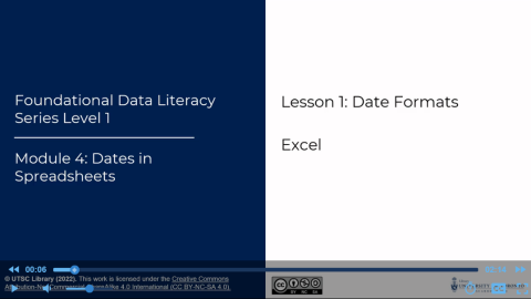 Excel - M04 - L01 - Date Formats