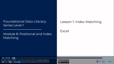 Excel - M08 - L01 - Index Matching